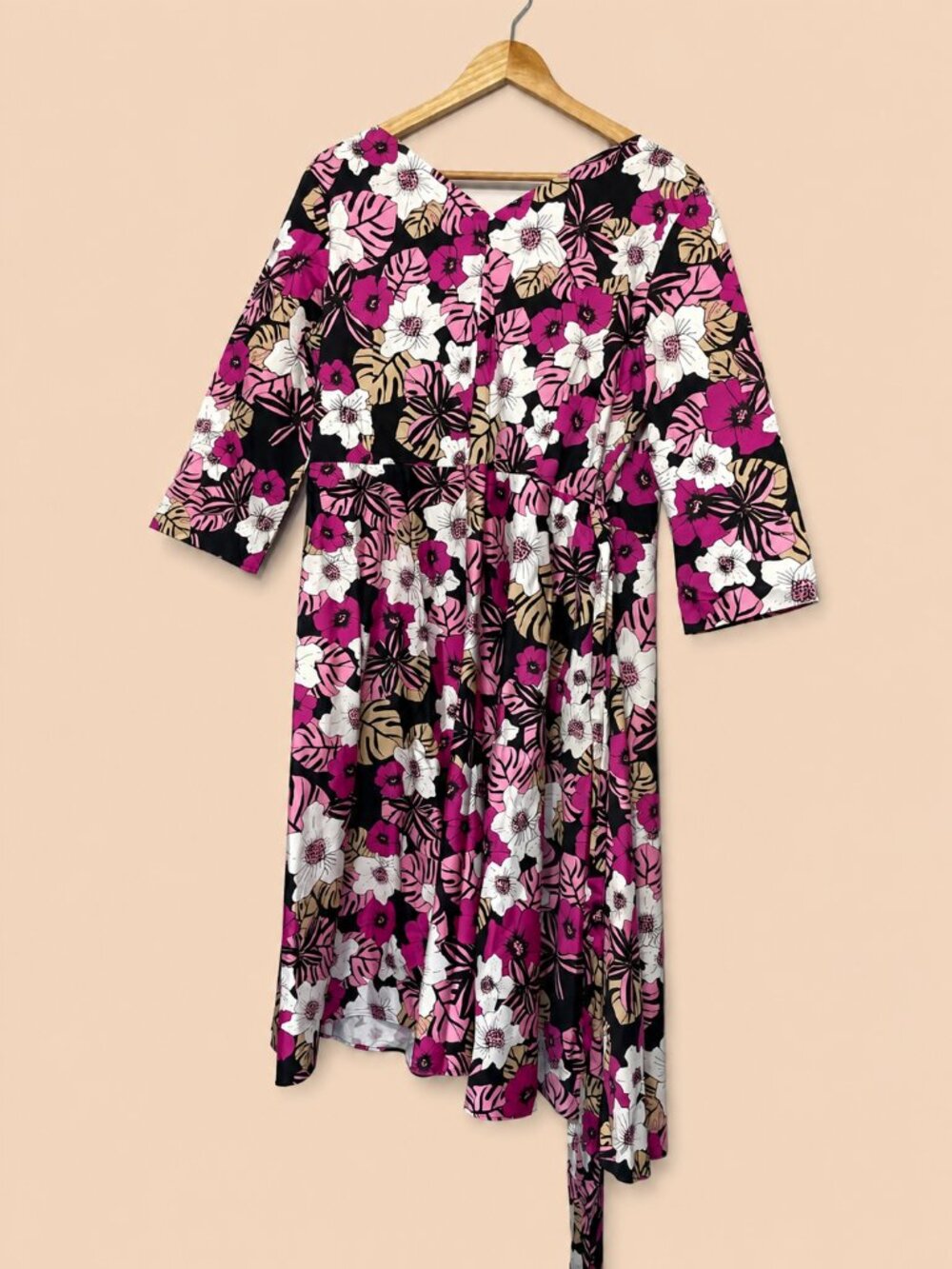 Escada Sport Brand New Floral Wrap Midi Dress 42 Size